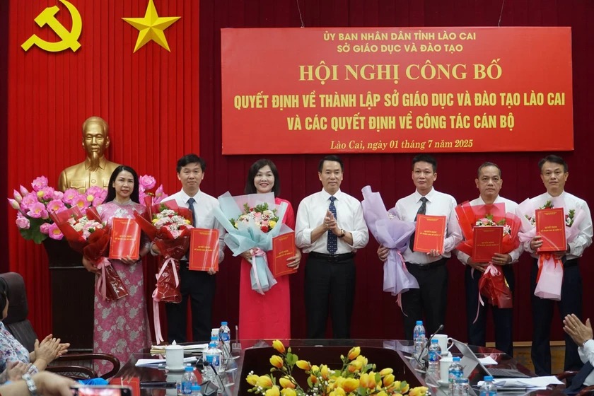 Công bố thành lập Sở Giáo dục và Đào tạo tỉnh Lào Cai (mới): Bước khởi đầu giai đoạn phát triển mới của ngành giáo dục tỉnh Lào Cai